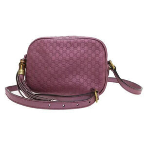 Gucci guccissima Disco bag metallic pink leather